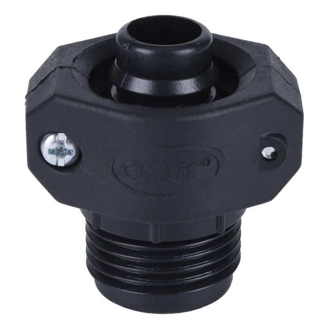 Unión Macho Para Manguera Orbit 1/2" Plástico Negro