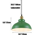 thumbnail image 7 of Vintage Green Metal Iron Pendant Lighting for Kitchen Island, Retro Industrial Style Pendant Light Fixture, American Rustic Farmhouse Pendant Lamp, Simple Pendant Light for Shop Over Table, 7 of 7