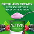 Activia Mixed Berry Probiotic Yogurt, Lowfat Yogurt Cups, 4 oz , 4