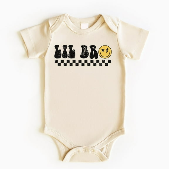 Lil Bro Baby Bodysuit, Little Brother Announcement, Baby Boy Outfit, Baby Boy Gifts, Pregnancy Announcement, Baby Boy Clothes, Baby Gifts Cute Baby Onesie, BABY BODYSUIT LAT 4424