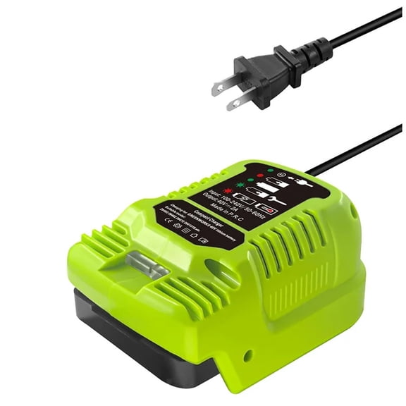 Mini Charger For Green*works 40V Battery MAX 40V Battery 29462, 29472 And For Greenworks Other 40V Battery US Plug
