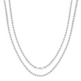 thumbnail image 1 of Sterling Silver and Gold Plated Rope Chain Necklaces and Bracelets - 3.40MM Thick - 26 Inches, 1 of 7