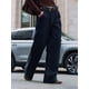 thumbnail image 5 of Vaqueros Holgados de Tiro Bajo para Mujer, Estilo Y2K, Rectos, Anchos y Estilo Boyfriend, Estilo Urbano, Informales Azul Oscuro M, 5 of 9