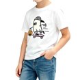 thumbnail image 4 of Wdgfv Kids Boys Simple Halloween Short Sleeve Tee, Crew‑Neck Shirt with Jack‑o‑Lantern Pumpkin Face Graphic, Plain‑Style Casual Top for Summer & Fall 8-9 Years, 4 of 5