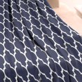 thumbnail image 3 of Navy and White Geometric Lattice Pattern Blanket,Comfortable Soft Flannel Throw Blanket,All Season,Warm Lightweight Blankets for Sofa Bed Couch Living Room Chair,30"x40", 3 of 4