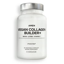 Amen Vegan Collagen Builder  , Organic Whole Foods, Vitamin C, Biotin, L-Lysine, L-Proline, 30 ct