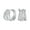 Silver-Tone, variant on Womens Pave CZ Five Rows Wide Criss Cross Huggie Hoop Earrings Wedding Party 0.6 Inch Gold Plated