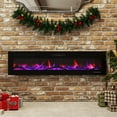 thumbnail image 3 of FODINGHILL 70” Electric Fireplace Ultra Thin Fireplace,Recessed Wall Mounted Fireplace Heater with Multicolor Flame & Remote Control,750/1500W, 3 of 9