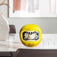 thumbnail image 4 of Muñeca de cerámica Zulema Daruma Fengshui amarillo 10x10x10cm, 4 of 6