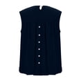 thumbnail image 5 of fatyb Women's Tank Tops Ruffle Hem Sleeveless Tshirts Crewneck Casual Plain Lightweight Summer Blouses, 5 of 6