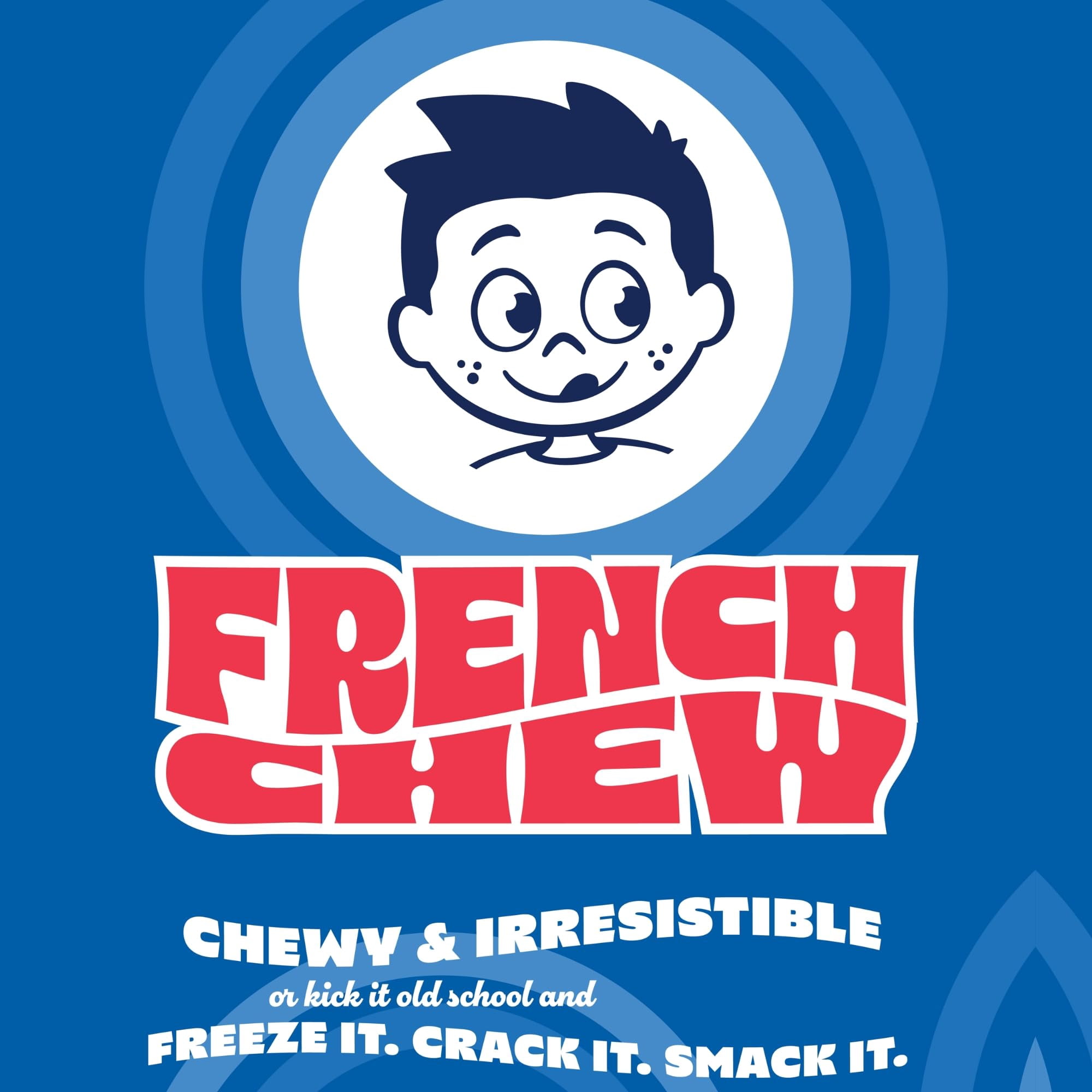 French Chew Taffy, Artificially Vanilla-Favored Chewy Taffy, Original Recipe, Pack of 4