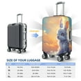 thumbnail image 5 of Picia Sunshine Colorful Cloud Rabbit Luggage Protector Cover Thicken Suitcase Protector Cover Fit 18-32 Inch Luggage-Large, 5 of 9