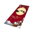 thumbnail image 1 of Christmas Area Rugs Flannel Runner Rug Washable Non Slip Christmas Santa Reindeer Snowflake Floor Runner Area Rug Doormats Living Room Bedroom (15.75"*23.62"), 1 of 2