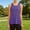 Purple, variant on Tank Tops for Women Workout Open Back Yoga Tops Criss Cross Split Back Athletic Shirts Loose Fit Sleeveless Gym Fitness Activewear Flowy Running Exercise Tees Gray XL
