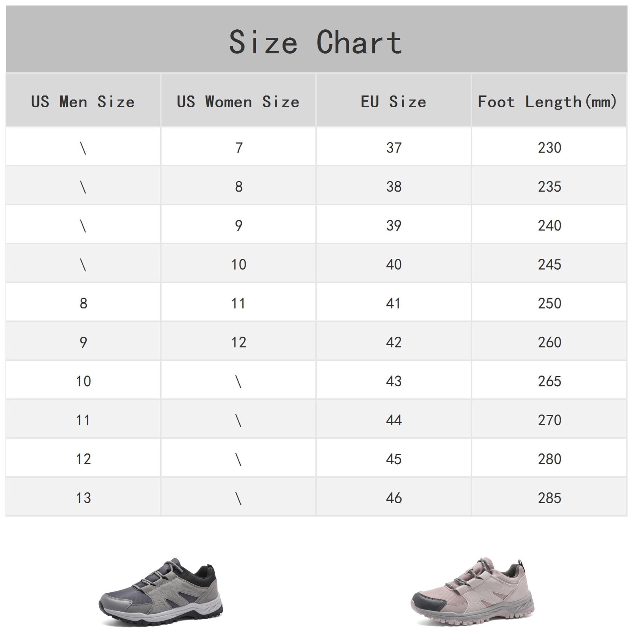 YOURDIARY Womens Mens Hiking Shoes Comfortable Breathable Lightweight Outdoor Sneakers