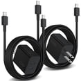 thumbnail image 1 of Cargador REUTIXUN de 45 W de doble puerto con cable USB C a C de 3 m para Samsung, 1 of 7