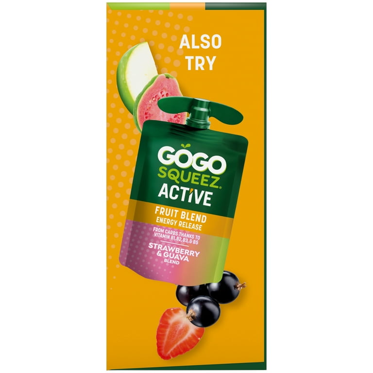 GoGo squeeZ Active Energy No Sugar Added Tropical Fruit Blend