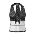 thumbnail image 2 of LMLYSoH Women Halter Top, Sleeveless Tops Backless Dots Print Slim Summer Vest for Club Party, 2 of 9