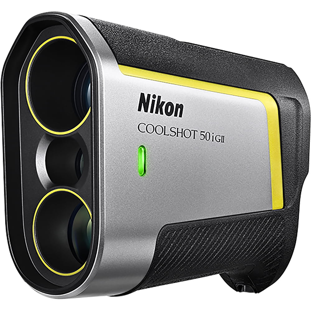 Nikon 16789 COOLSHOT 50i GII Golf Rangefinder Bundle with Deco Gear Tactical Flashlight and Tactical Pen Set with Water/Shockproof Case and 6 x 6 inch Microfiber Cleaning Cloth