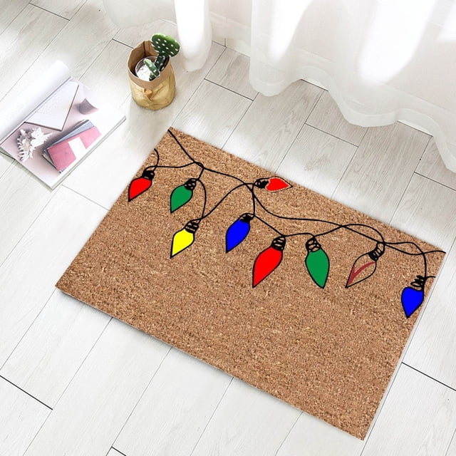 Matoen12 Christmas Rugs, Winter Christmas Home Decor Low-Profile Door Mat Floor Mat 15.7x23.6 Inch