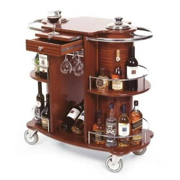 Geneva Signature  Wine-Liquor Cart - Bordeaux