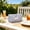 Beige, variant on Bow Pencil Pouch, 6.69 x 2.76-Inch, Cloth Zipper Organizer Ivory for Pens, Makeup Brushes and Cables