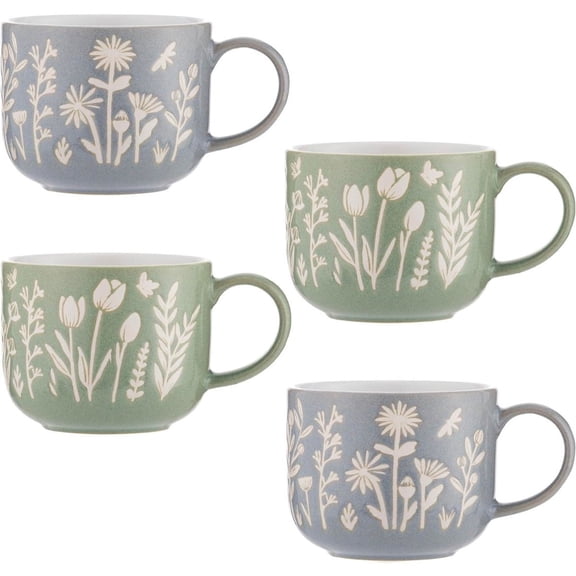 Mason Cash In the Meadow 13.5oz Mugs (Set of 4) | Mixed Floral