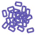 thumbnail image 3 of 30x Ganchos Cadena Anillos Cadenas decorativas Conectores extensores argados para pulseras de bricoje Fabricación de , púrpura Violeta Gloria Anillos de eslabones de cadenas abiertas, 3 of 7