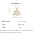 thumbnail image 2 of 14K Gold over S925 Natural Jade Maitreya Buddha Necklace, Vintage Peace Pendant, Elegant Jade Jewelry Gift for Wife's Serenity, 2 of 5