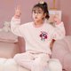 thumbnail image 5 of 2Pcs Children Pajamas Tops+Pants Kuromi Cinnamoroll Sanrios Anime Cartoon Plush Kawaii Clothes Cotton Y2K Sleepwear Homewear, 5 of 5