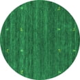 thumbnail image 1 of Ahgly Company Indoor Round Abstract Green Contemporary Area Rugs, 7' Round, 1 of 1