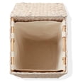 thumbnail image 6 of BNHHYYNB Laundry Hamper with Lid, Water Hyacinth Basket - Whitewash Square Clothes Sorter for Bedroom, Bathroom, Nursery - Removable Liner, 27 Inch Tall, 6 of 7