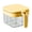 Yellow, variant on TAROFISH 1 Transparent 4-Compartment Spice Box, Household Kitchen Spice Jar, Spice Container, Salt Shaker, Kitchen Cooking Utensil.,Yellow,One Size