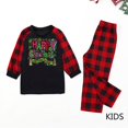 thumbnail image 2 of Penkiiy Family Christmas Pajamas Matching Sets Lounge Home Pjs Long Sleeve Shirts and Plaid Pants Xmas Holiday Pajama Outfits 2 Years Black, 2 of 6