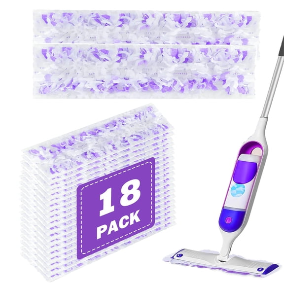 Power Mop Pads Refills for PowerMop Multi-Surface Mopping Pad Disposable Replacement Mop Pads Compatible with PowerMop,Safe on All Finished Floors,18 Count