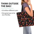 thumbnail image 2 of Fotbe BBQ Bolsa Tote Estética de Lona con Estampado para Mujer - Bolsa Reutilizable de Hombro Casual para Vacaciones, Compras, Trabajo y Gimnasio, 2 of 8