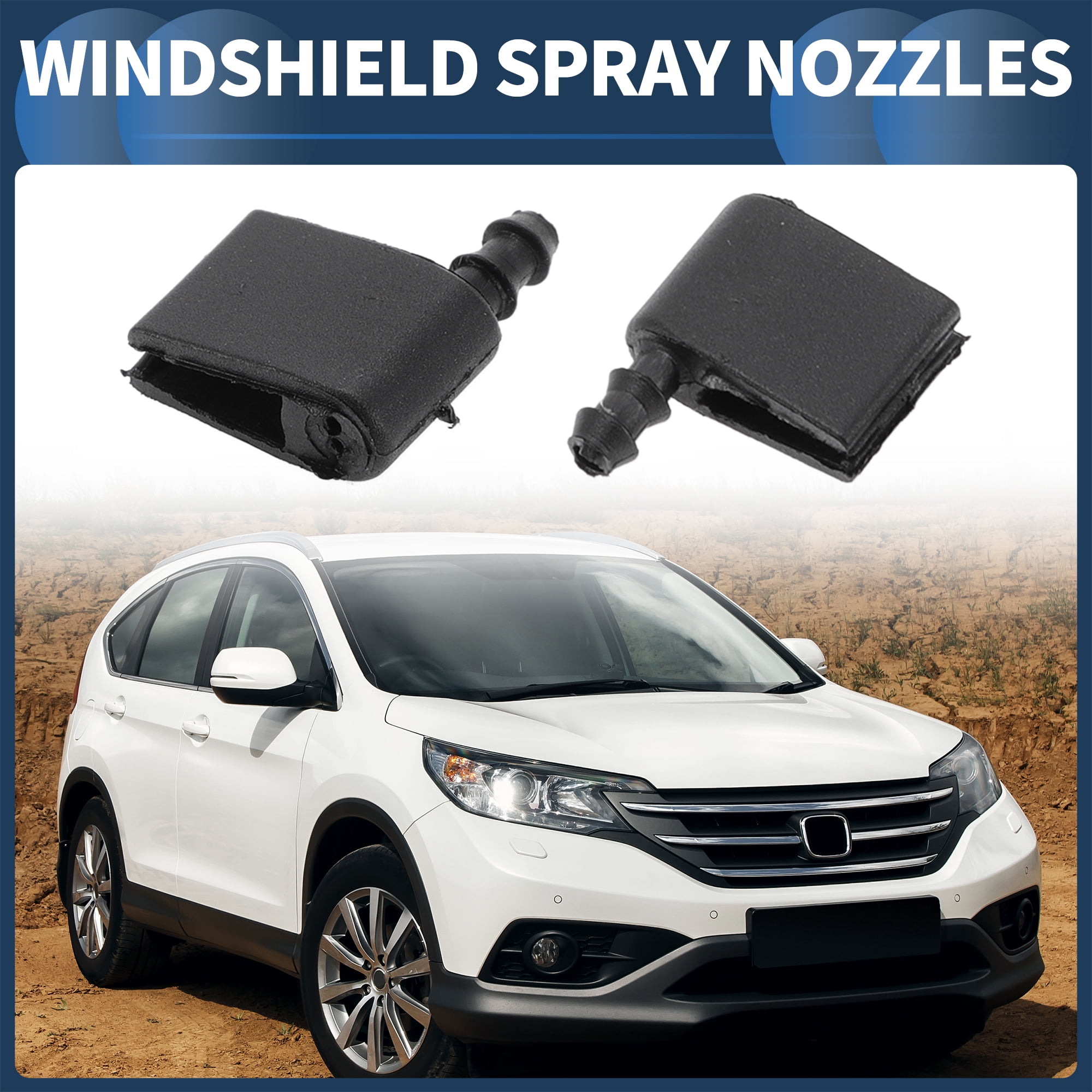 Unique Bargains Washer Nozzle Kit for Mercedes-Benz Sprinter 4500 Black 1 Set