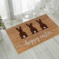 thumbnail image 4 of XEOVHV Happy Easter Decorative Door Mat, Bunny Eggs Welcome Doormat for Indoor Outdoor, Spring Floor Mat Entry Rug Non-Slip Washable for Porch Front Door Entrance 16x24 Inch, 4 of 7
