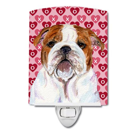 

Bulldog English Hearts Love Valentines Day Ceramic Night Light