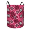 thumbnail image 2 of Balery Geometry Round Laundry Basket with Handles Waterproof Freestanding Laundry Hamper for Clothes Toys in the Dorm and Family-Medium, 2 of 8