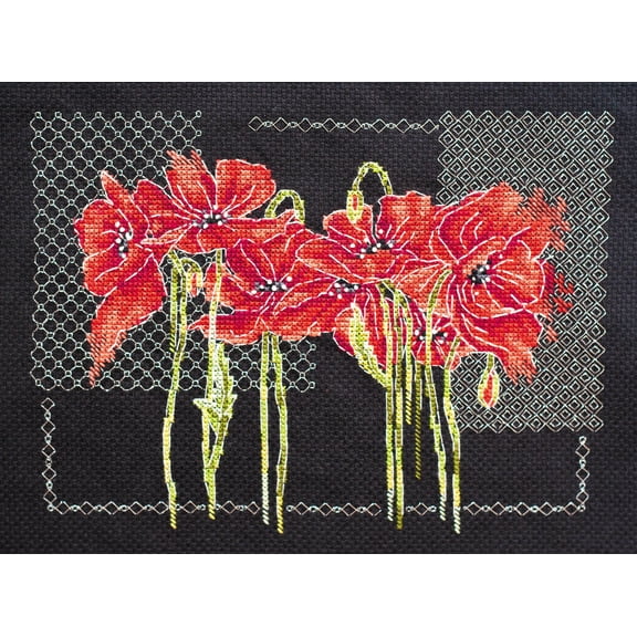 Cross-stitch kit Poppies AH-138