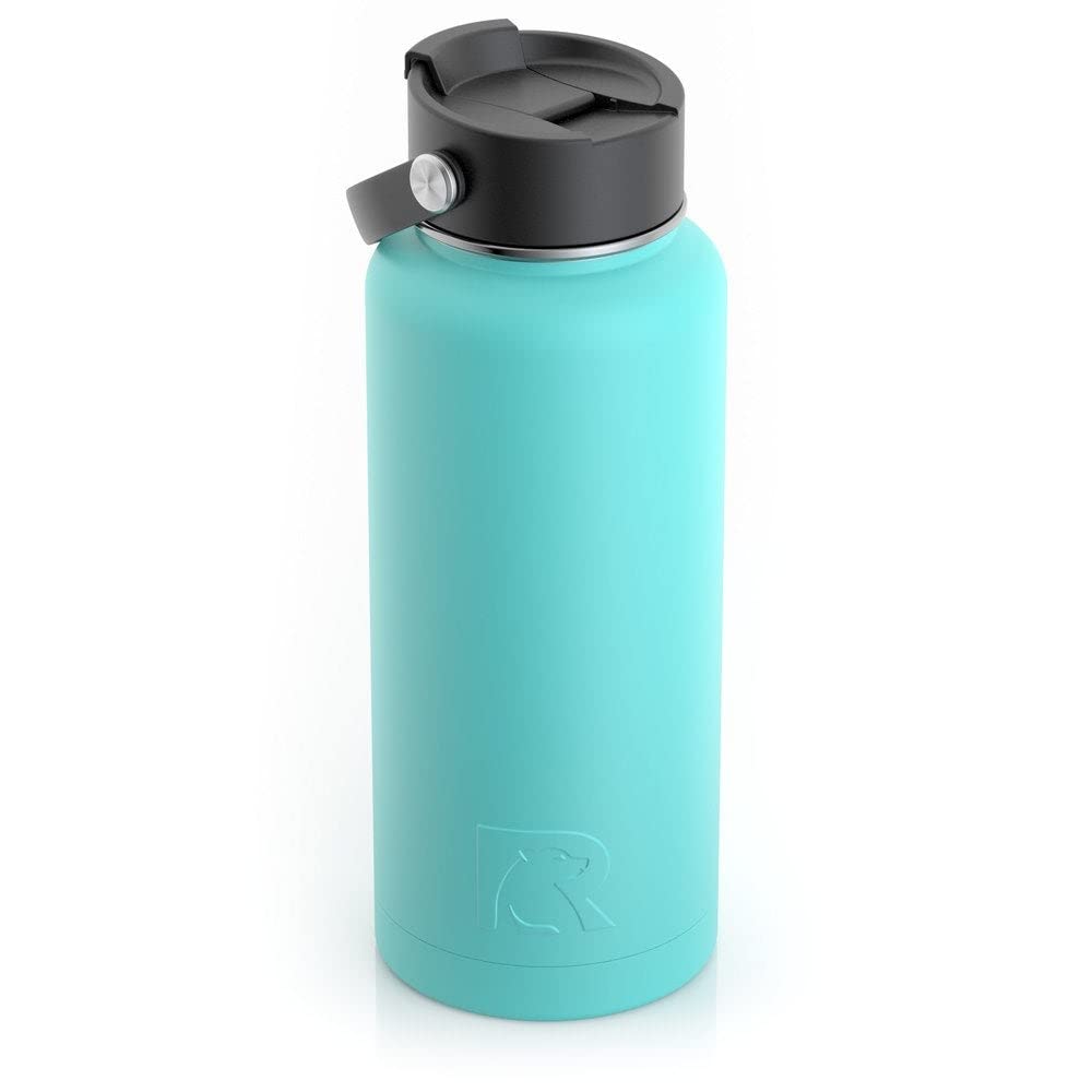 RTIC 32 oz Vacuum Insulated Water Bottle, Metal Stainless Steel Double