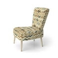 thumbnail image 3 of Designart "Vintage Boho Emerald Charm" Upholstered Modern Accent Chair and Boho Abstract Arm Chair, 3 of 5