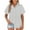 Grey, variant on Women Shirts Dressy Casual Under 20$, Black Shirts for Girls Baberdicy Blouses for Women Casual Button down Shirts Short Sleeve Cotton Linen Shirt Plus Size Comfy Summer Tops