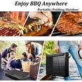 BBQ Barbecue Grill Large Folding Portable Charcoal Stove Camping Garden Outdoor
