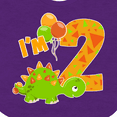 thumbnail image 4 of Inktastic Happy Dinosaur Second Birthday-green Boys or Girls Baby Bib, 4 of 4