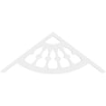 thumbnail image 2 of Ekena Millwork 48"W x 18"H x 1"P (9/12) Pitch Classic Wagon Wheel Architectural Grade PVC Gable Pediment, 2 of 5