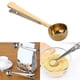 thumbnail image 1 of 5 cucharas medidoras multifuncionales de acero inoxidable con clip para café y té (doradas), 1 of 5