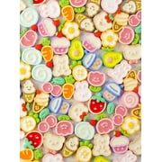 6pcs/set Random Resin Cute Cartoon Pattern Shaped Creative Diy Jewelry Making Material