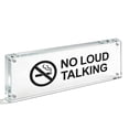 thumbnail image 1 of FixtureDisplays® Transparent Acrylic 3.5x11" Name Tag Holder Sign Holder Picture Frame Logo Block Signage High End 18606, 1 of 6